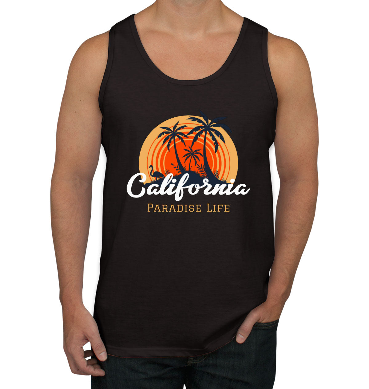 California Paradise Life Men's Tank Top