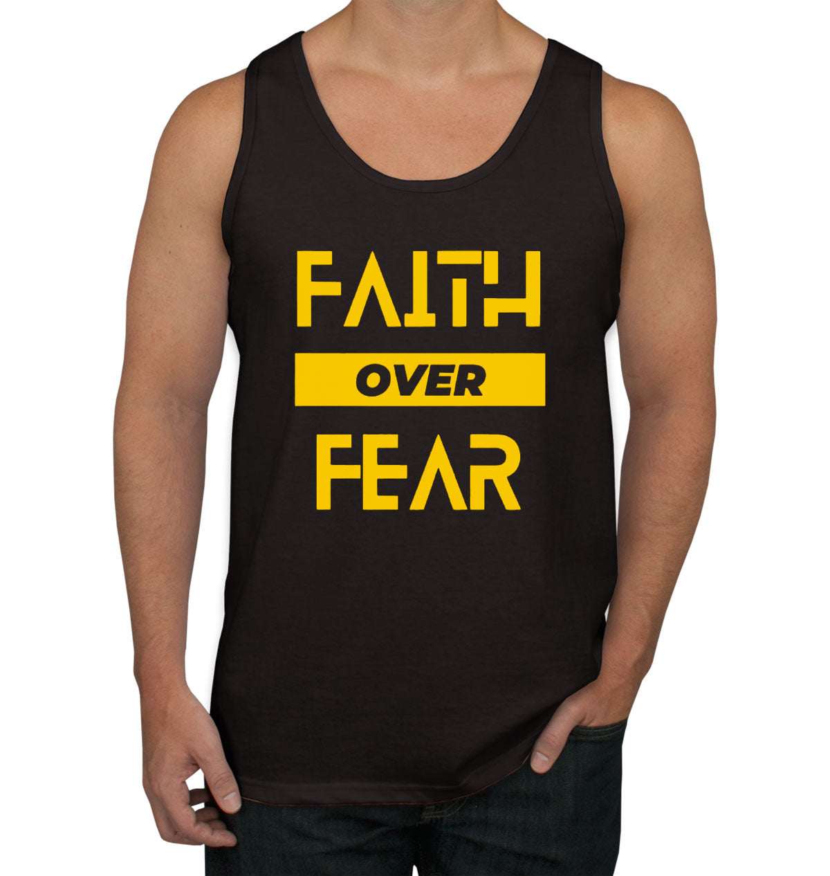 Faith Over Fear Men's Tank Top