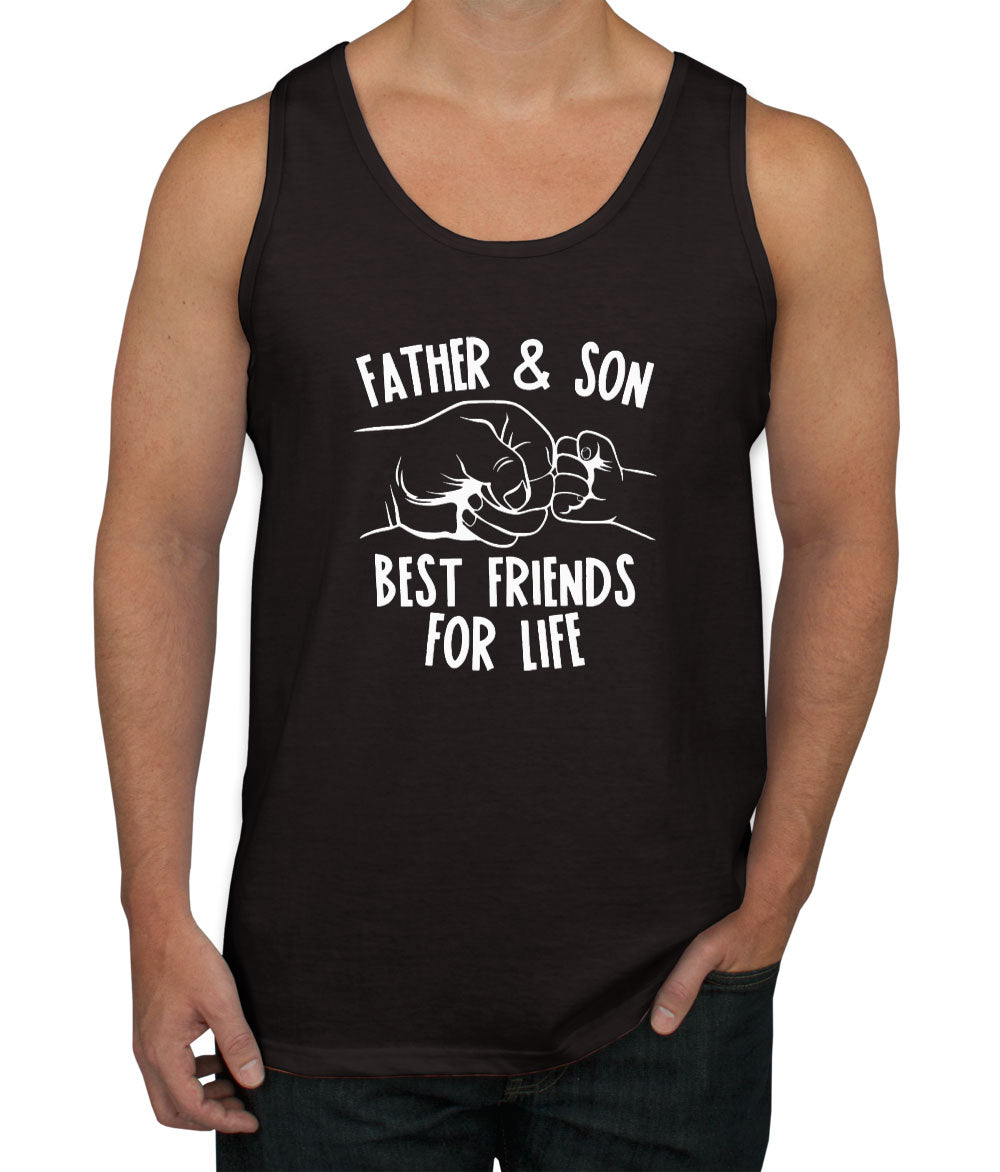 Father And Son Fist Bump Men's Tank Top