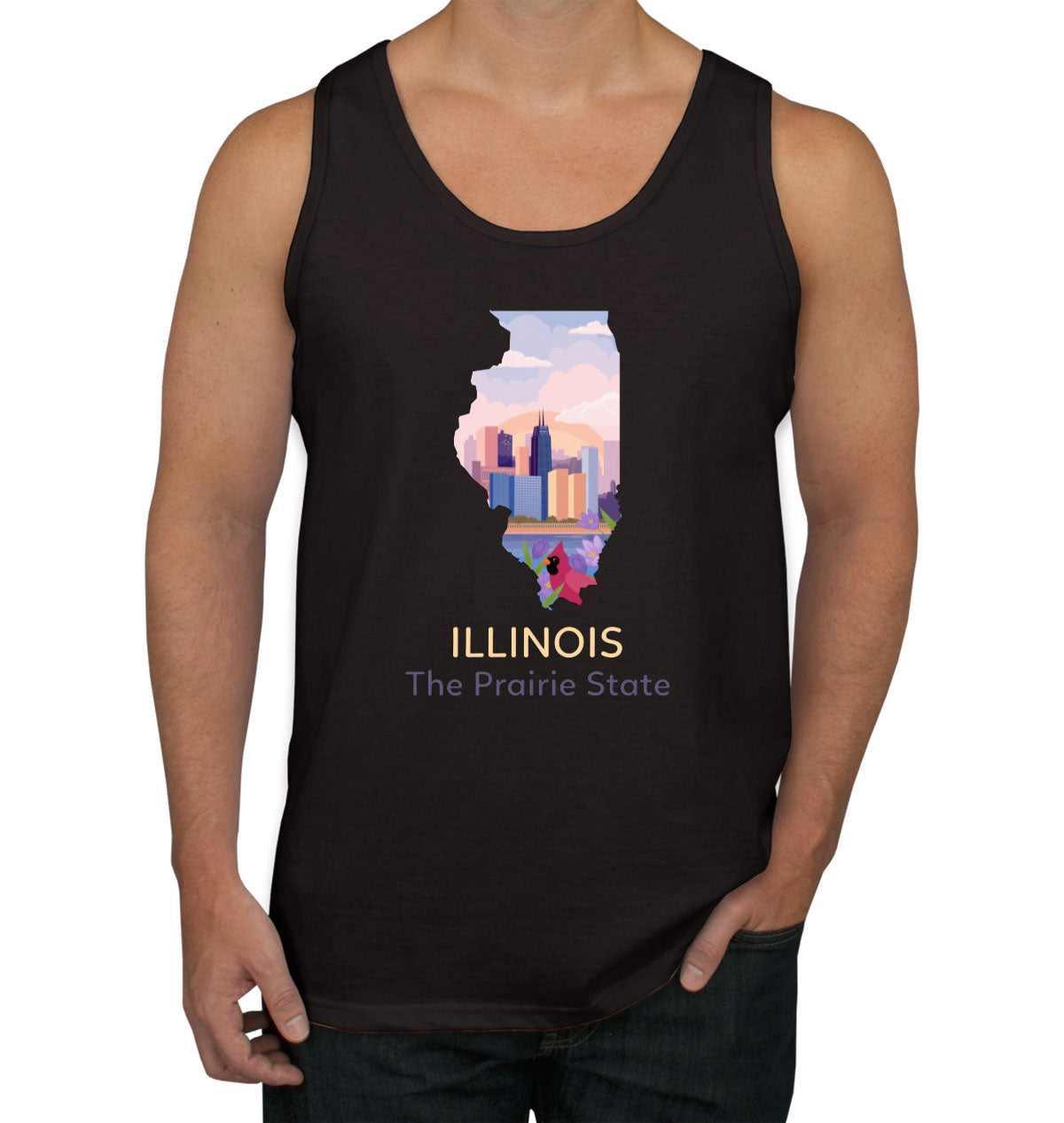 Illinois The Prairie State Men's Tank Top