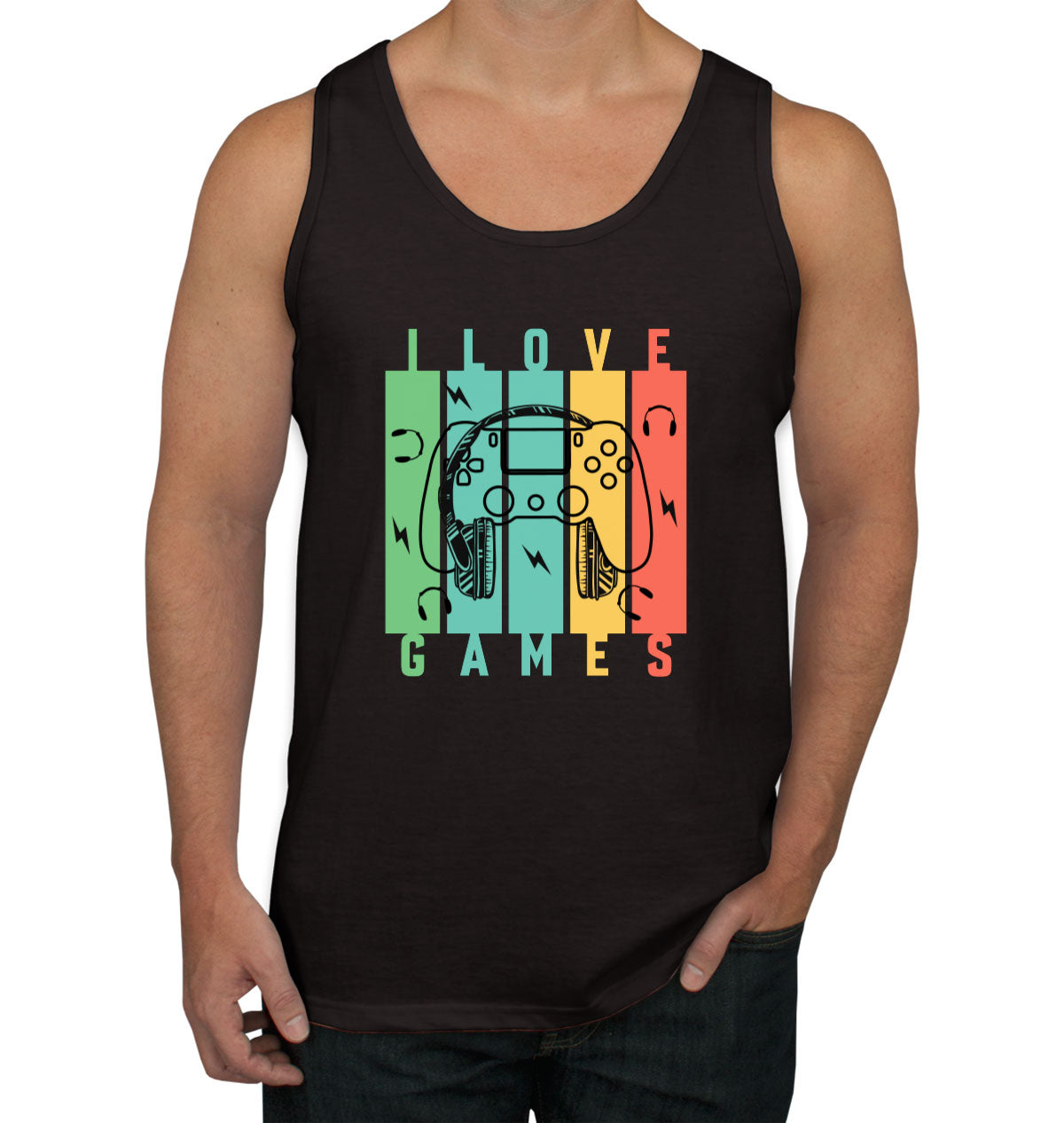 I Love Games Men's Tank Top