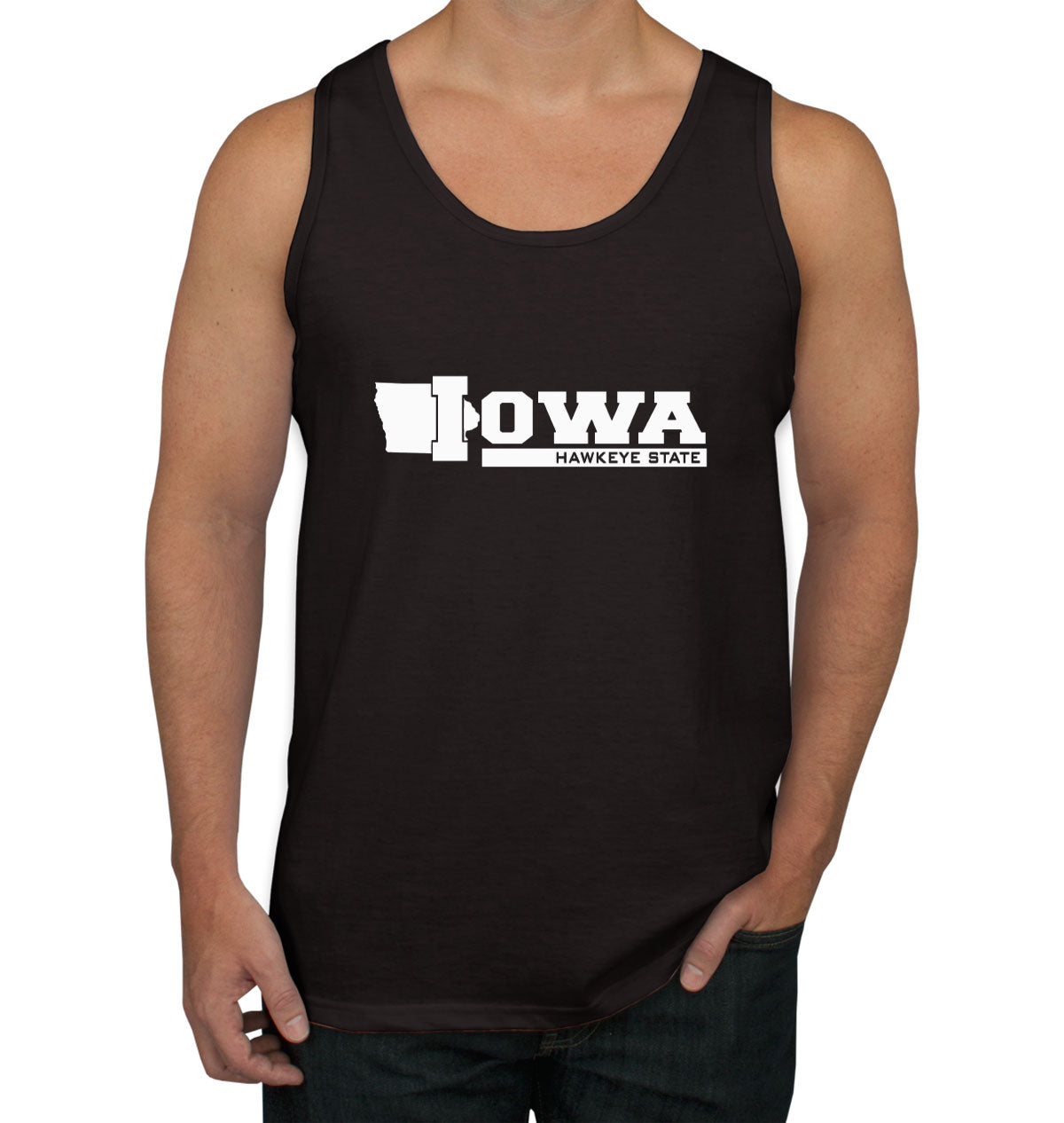 Iowa Hawkeye State Men's Tank Top