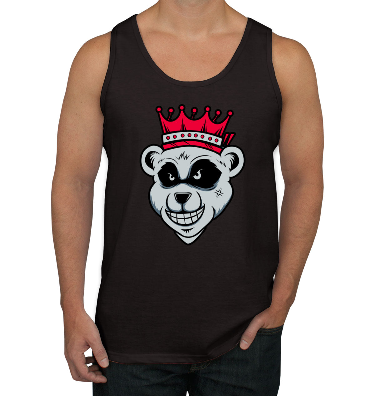 King Bear With Crown Men's Tank Top