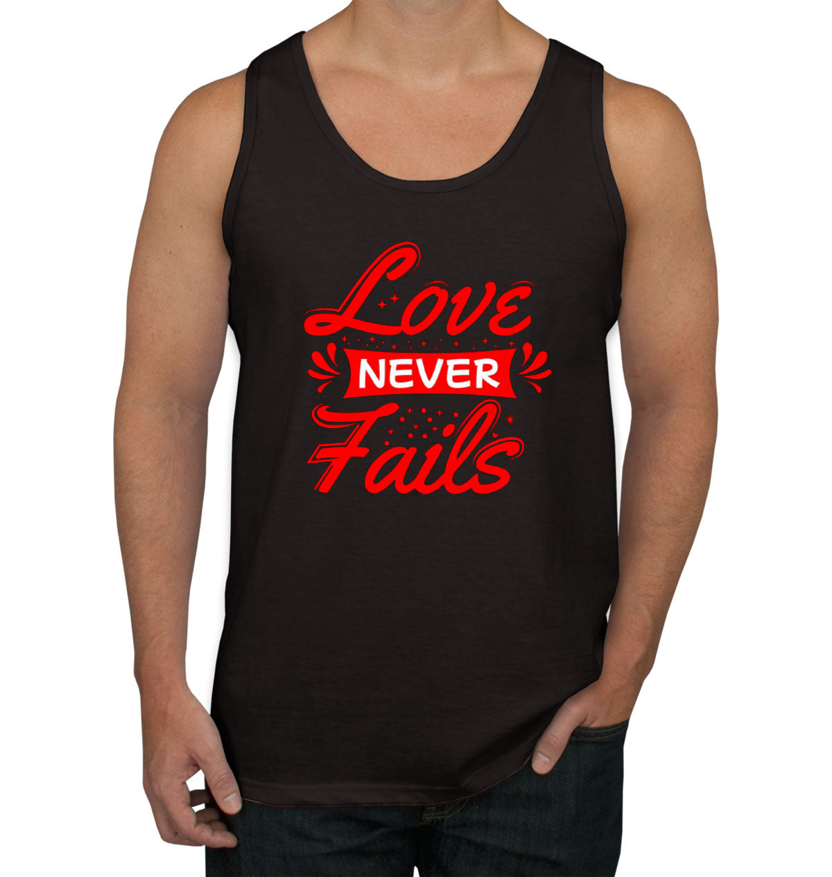 Love Never Fails Men's Tank Top