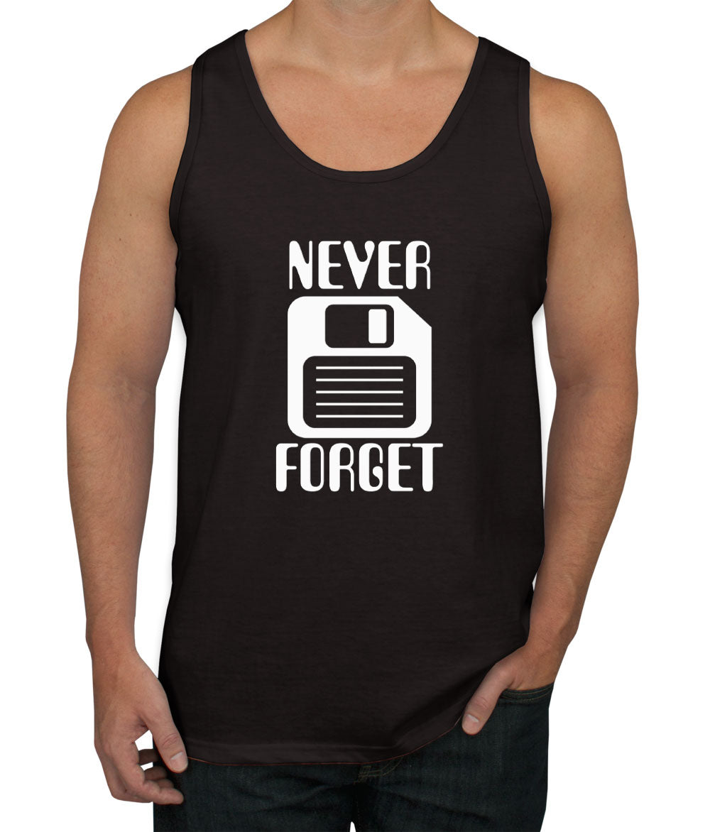 Never Forget Floppy Disk Men's Tank Top