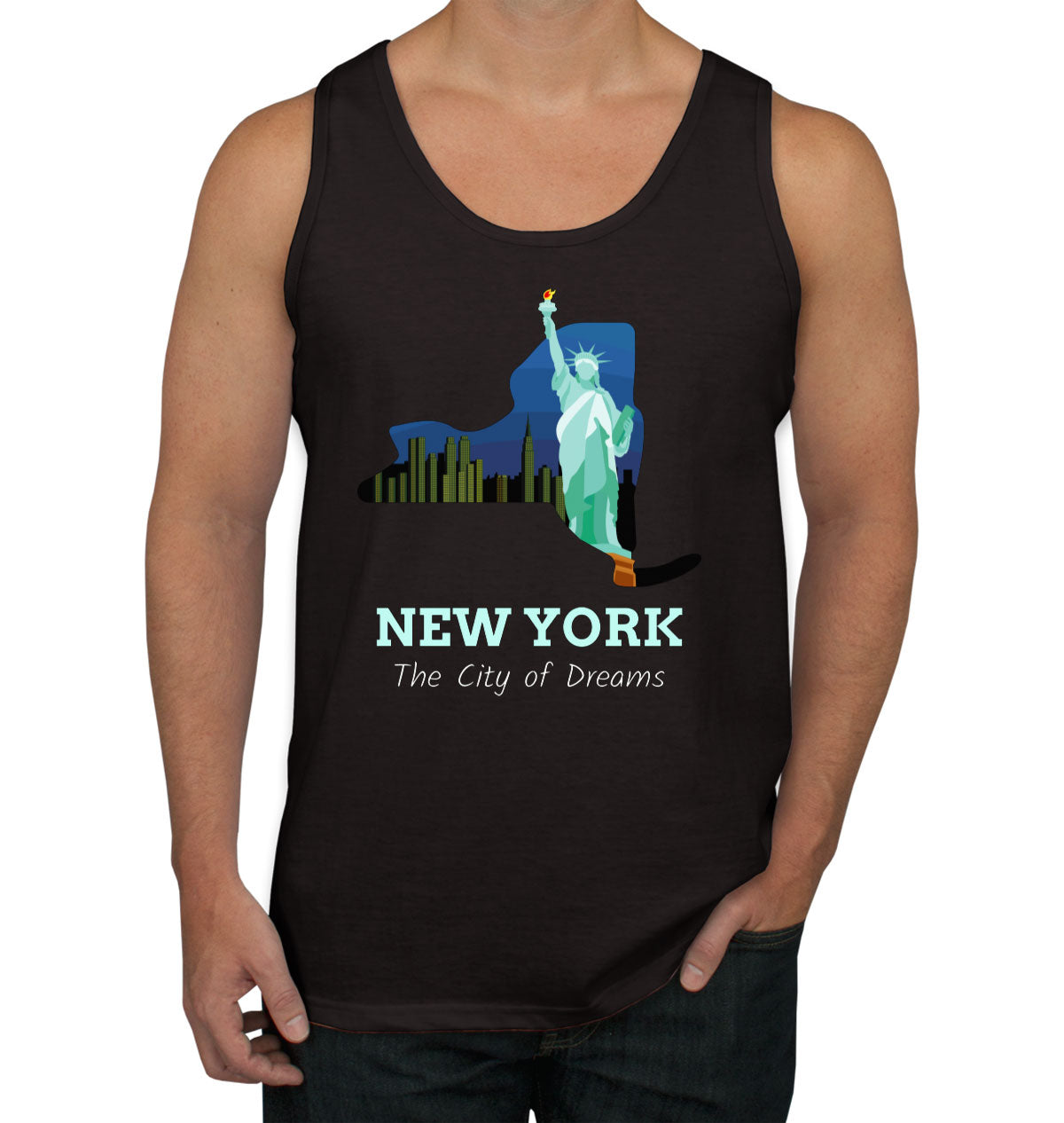 New York The City Of Dreams Men's Tank Top