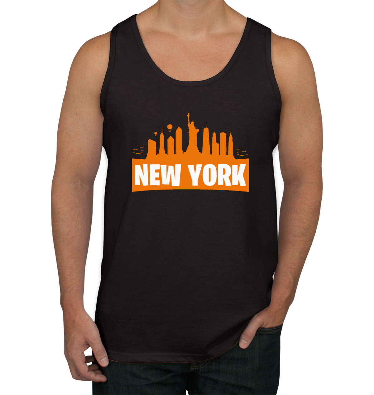 New York City Silhouette Men's Tank Top