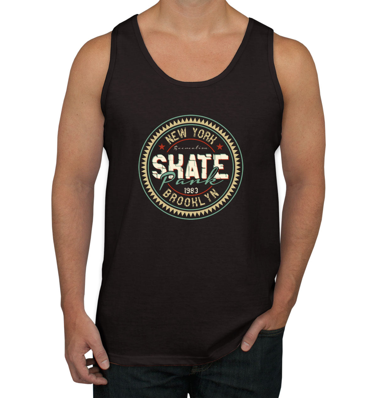 New York Brooklyn Skate Park Men's Tank Top