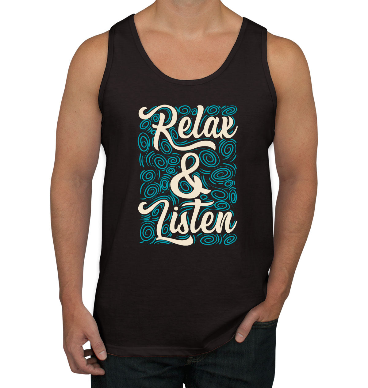 Relax And Listen To Music Men's Tank Top