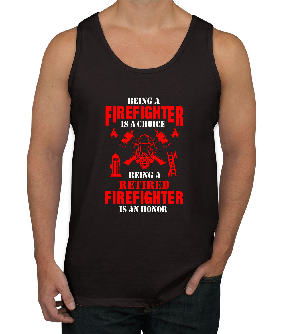 Being A Retired Firefighter Is An Honor Men's Tank Top