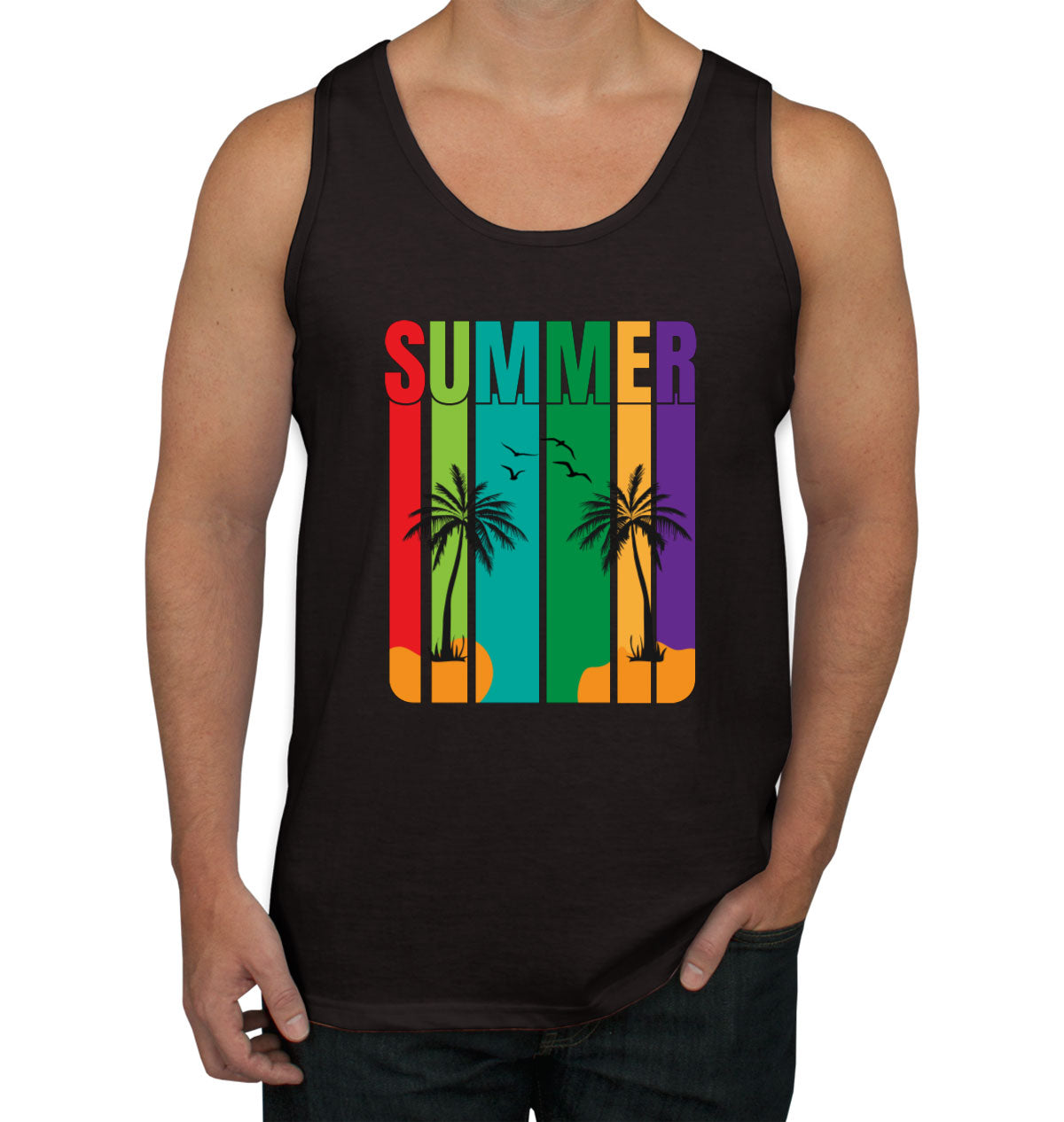 Retro Summer Men's Tank Top