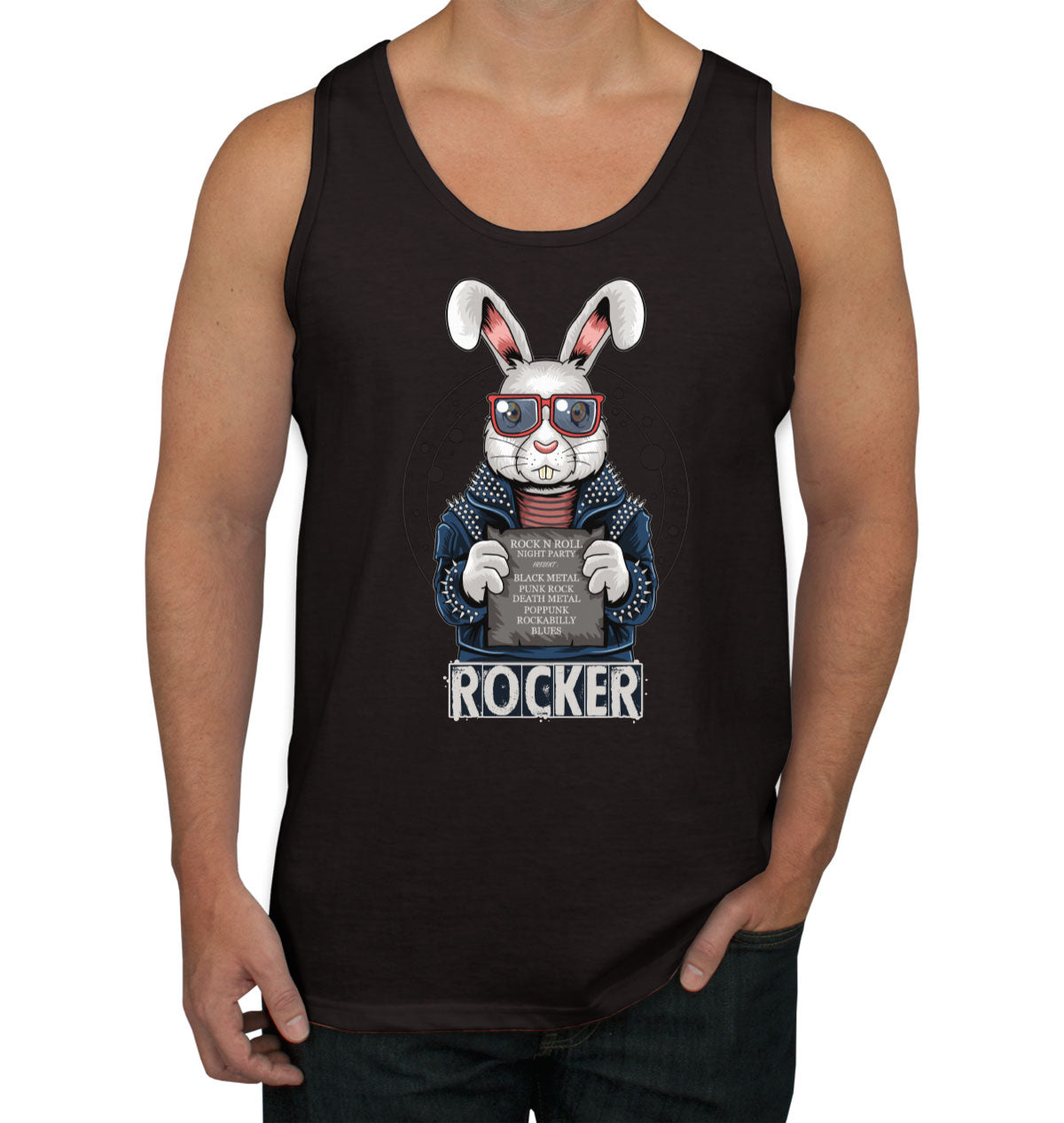 Rocker Rabbit Men's Tank Top