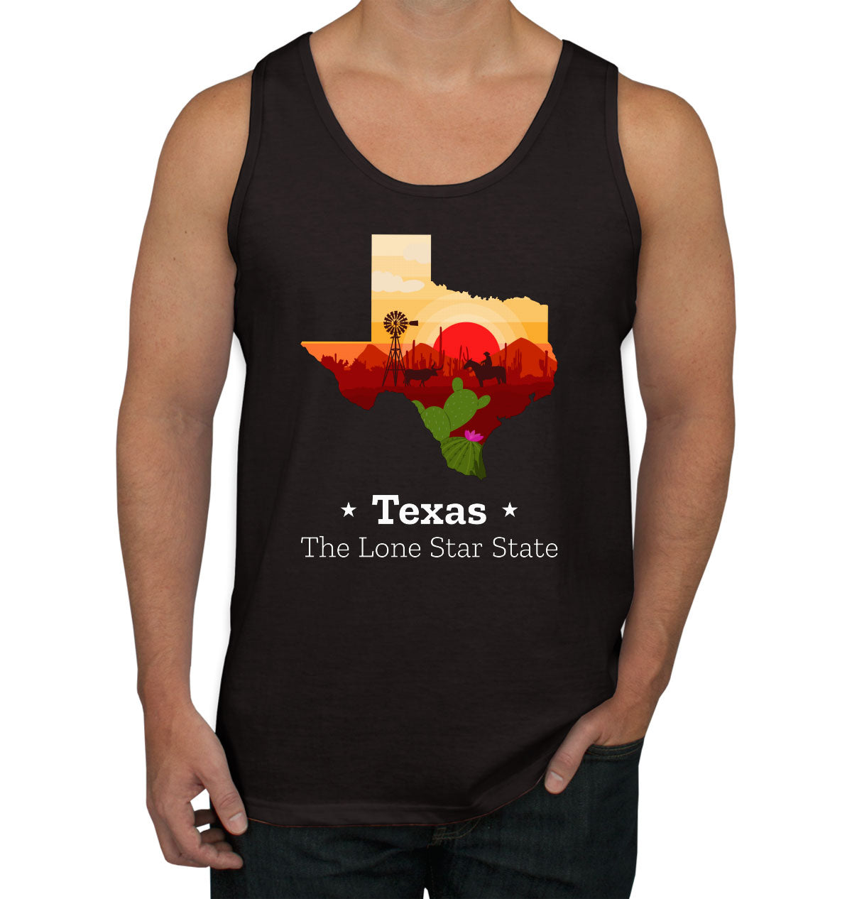 Texas The Lone Star State Men's Tank Top