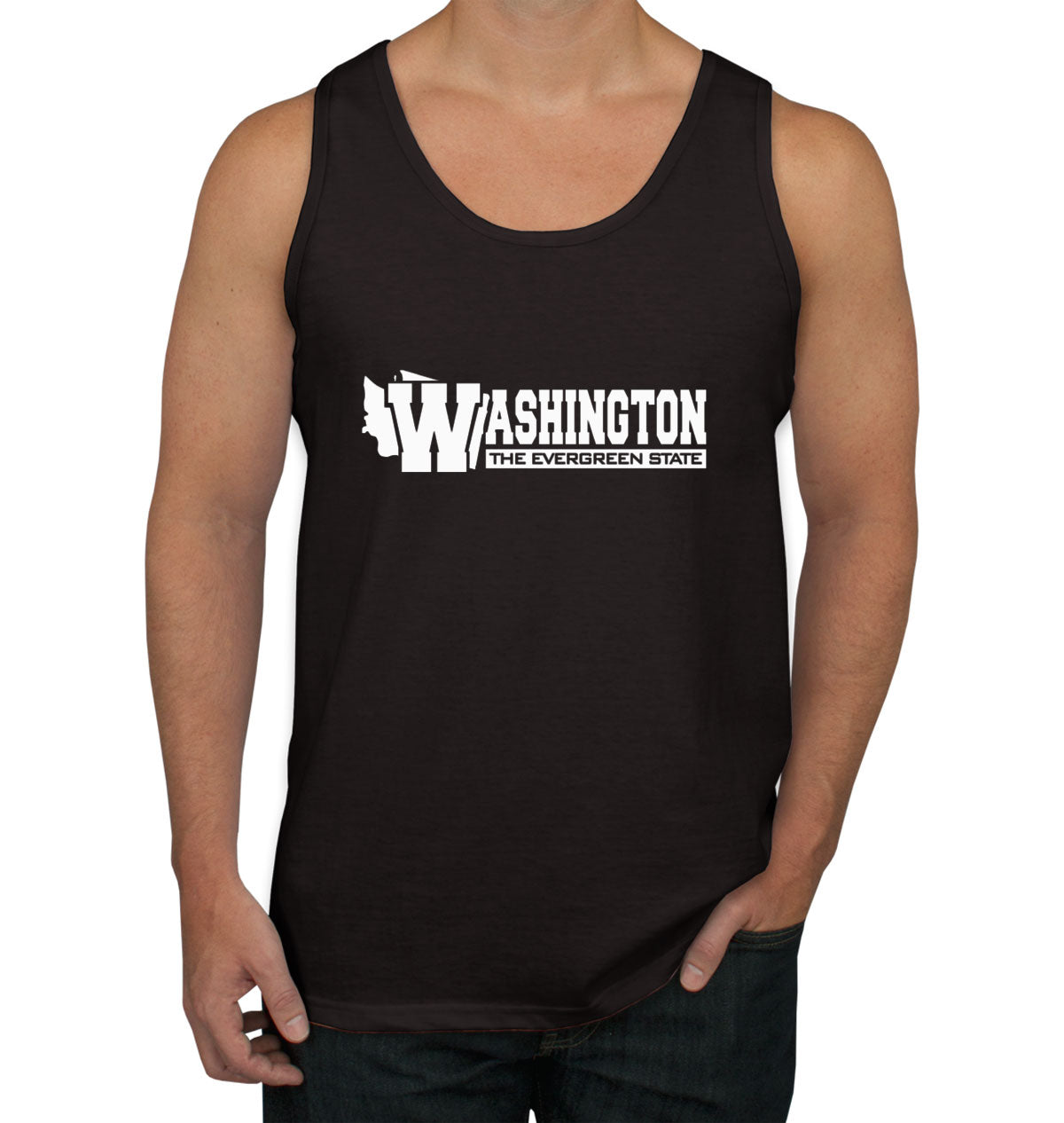 Washington The Evergreen State Men's Tank Top