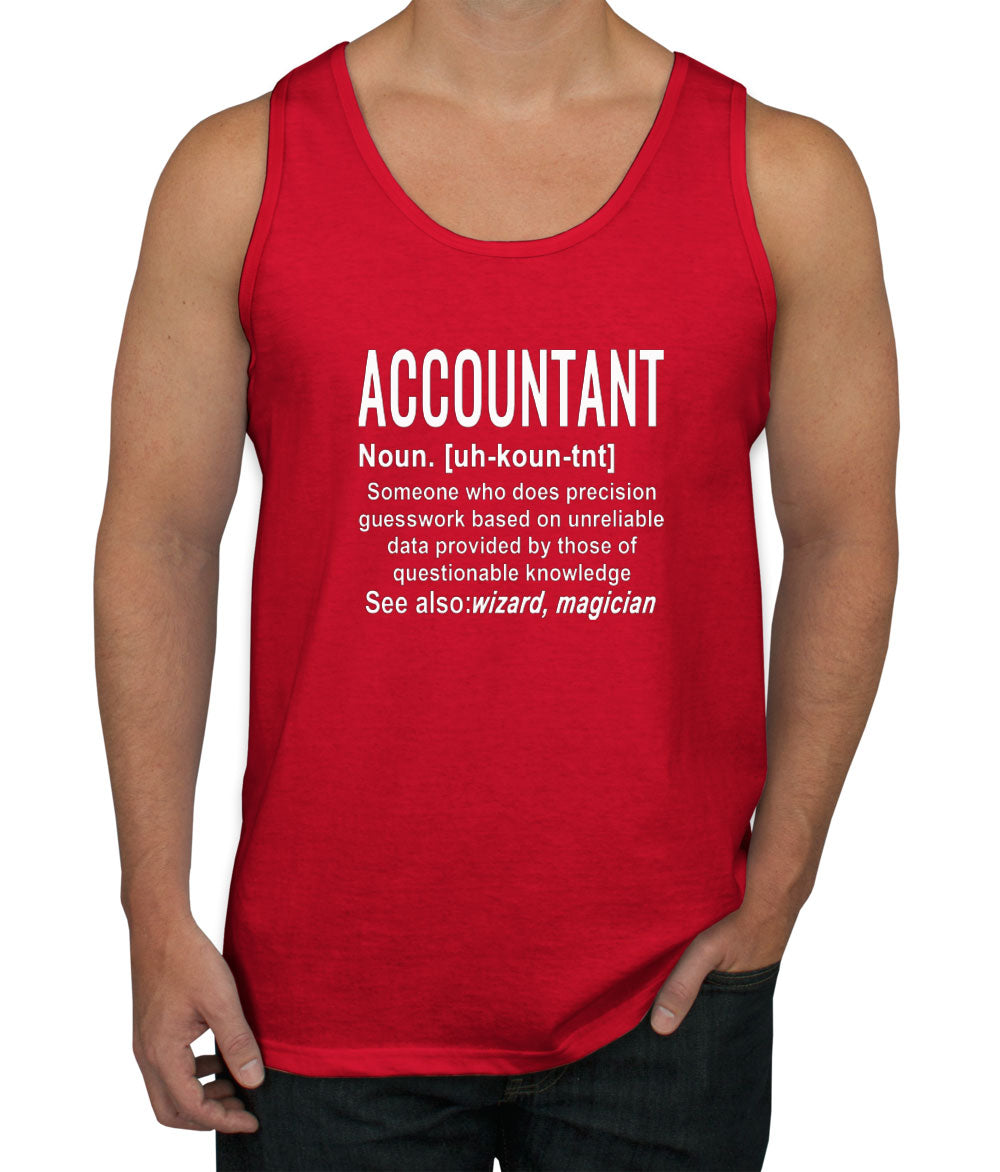 Accountant Definition Men's Tank Top