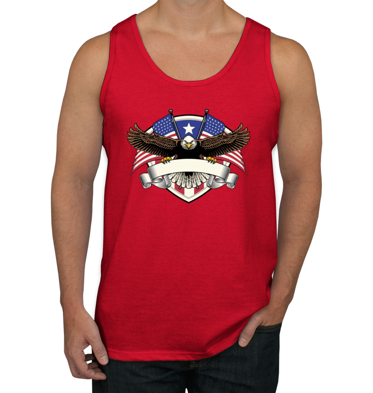 American Bird Bald Eagle Men's Tank Top