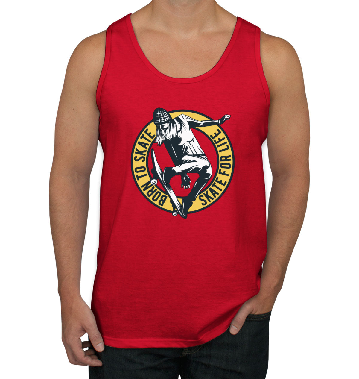 Born To Skate Men's Tank Top