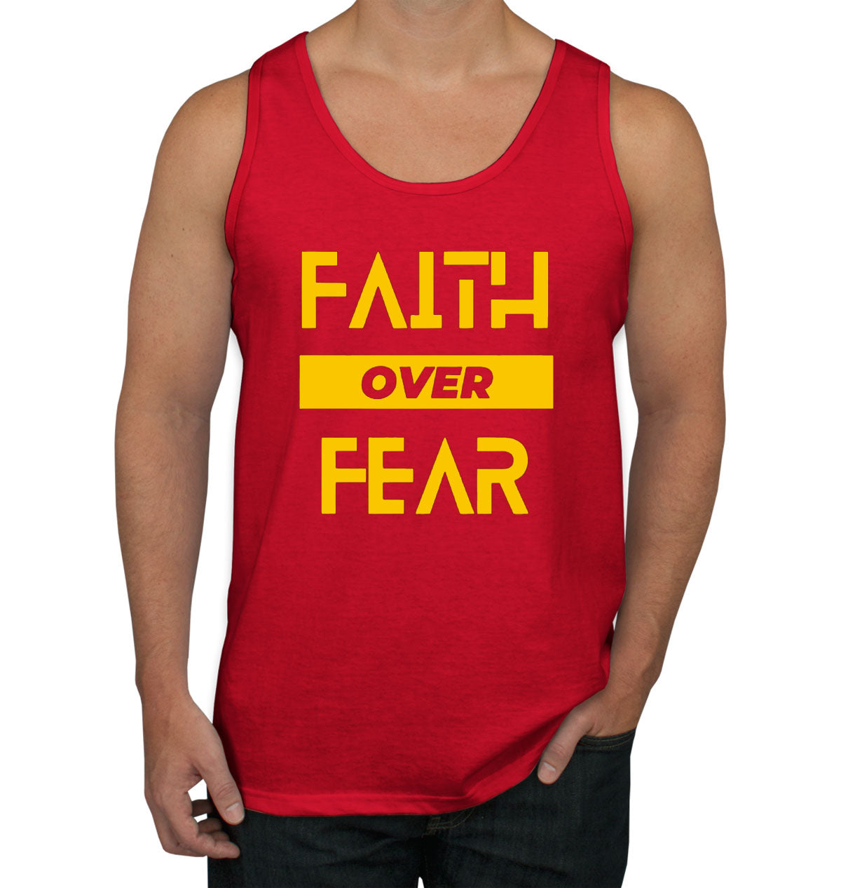 Faith Over Fear Men's Tank Top