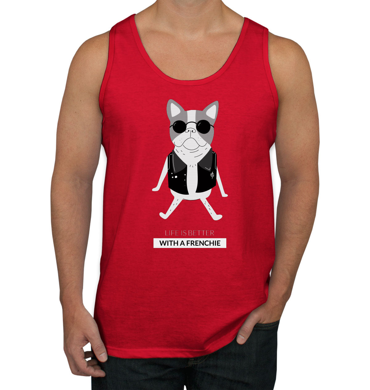 Life Is Better With A Frenchie French Bulldog Men's Tank Top