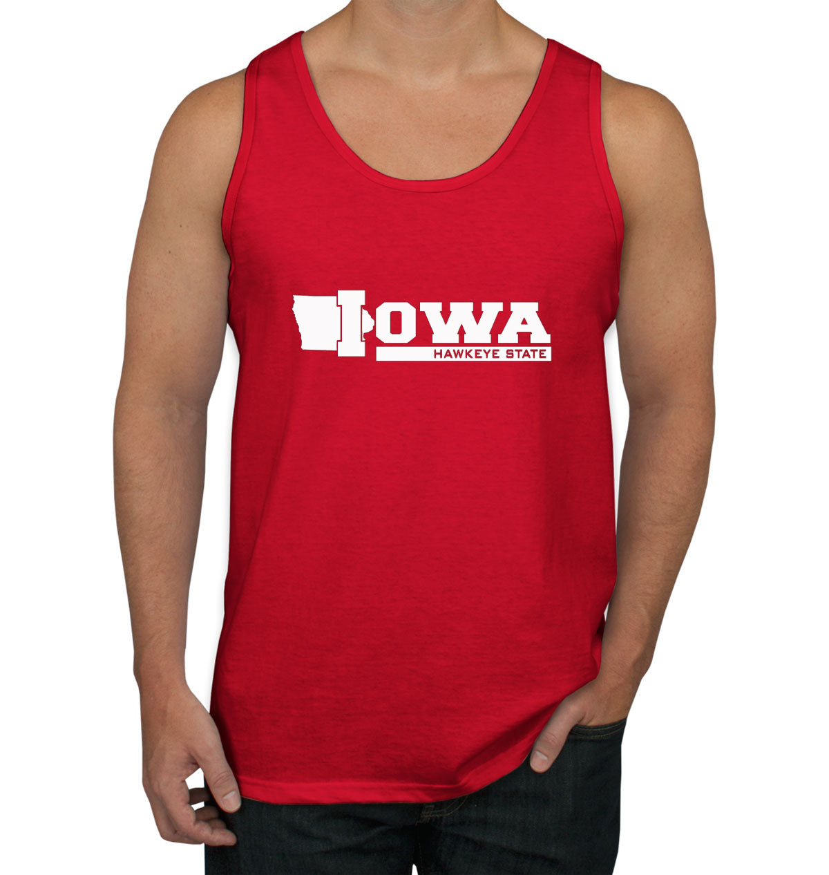 Iowa Hawkeye State Men's Tank Top