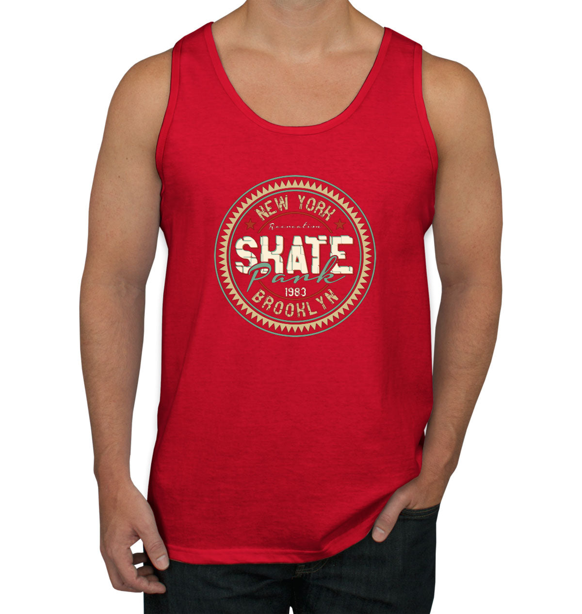 New York Brooklyn Skate Park Men's Tank Top