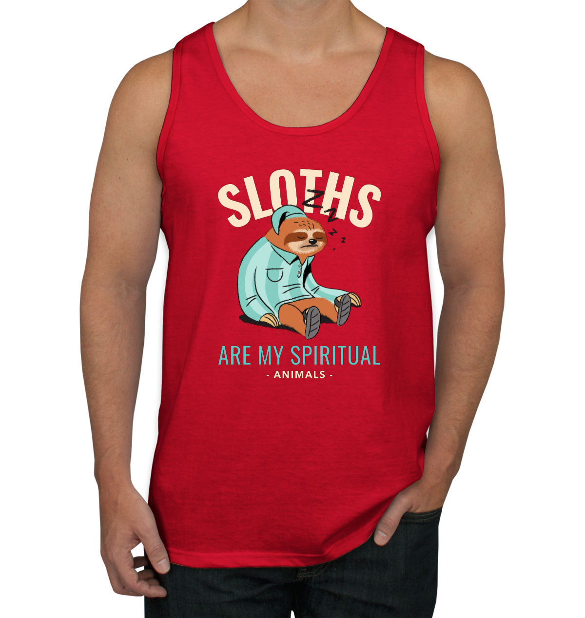 Sloths Are My Spiritual Animals Men's Tank Top