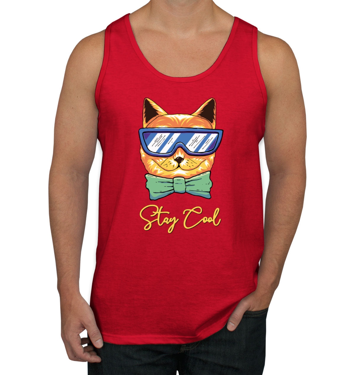 Cool Cat Men's Tank Top