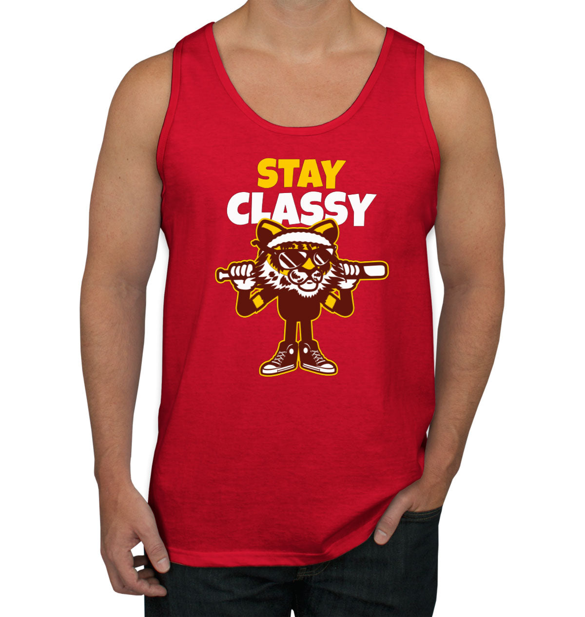 Stay Classy. A Tiger In Streetwear Men's Tank Top