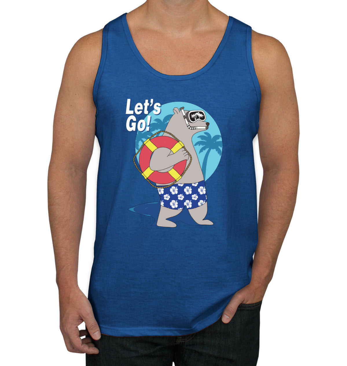 Bear On Vacation Men's Tank Top