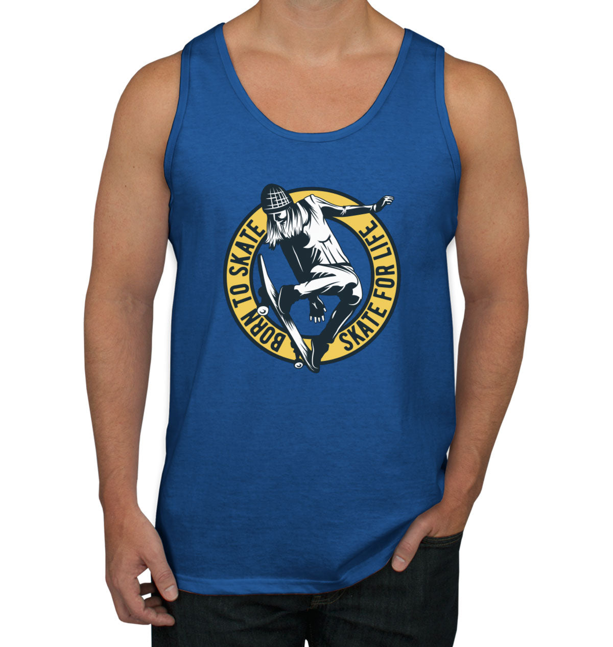 Born To Skate Men's Tank Top