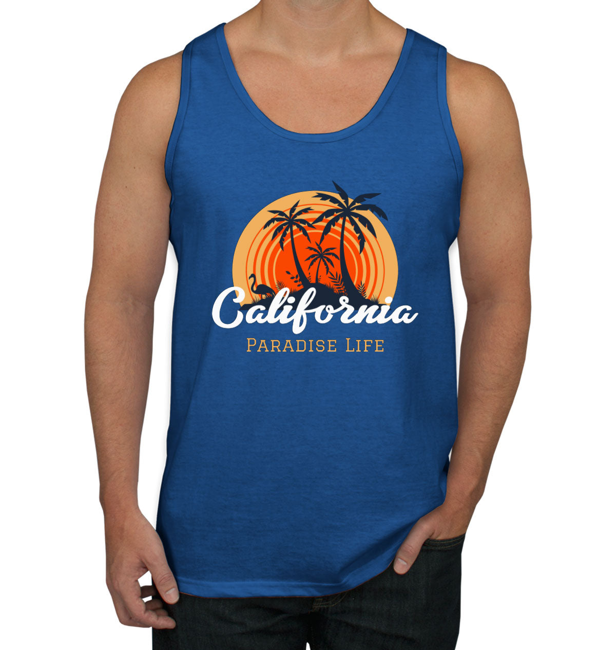 California Paradise Life Men's Tank Top