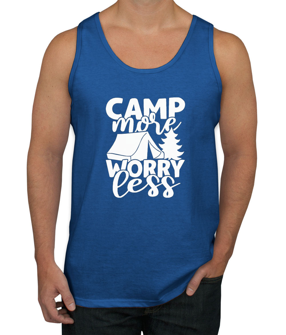 Camp More Worry Less Men's Tank Top