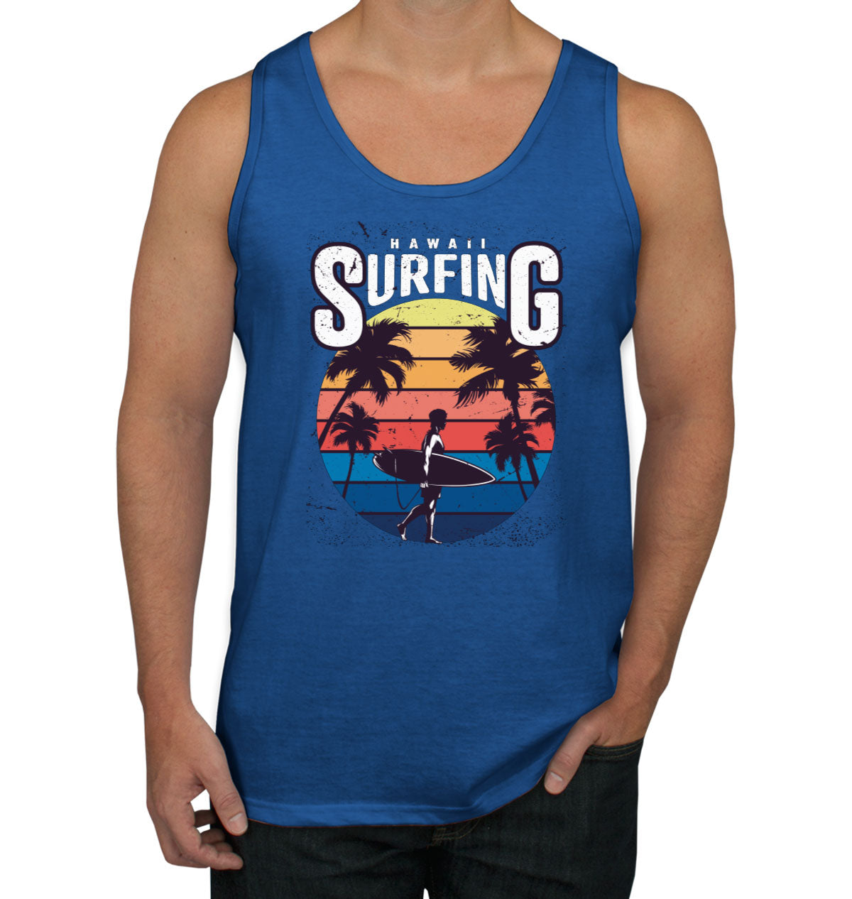 Hawaii Surfing Men's Tank Top