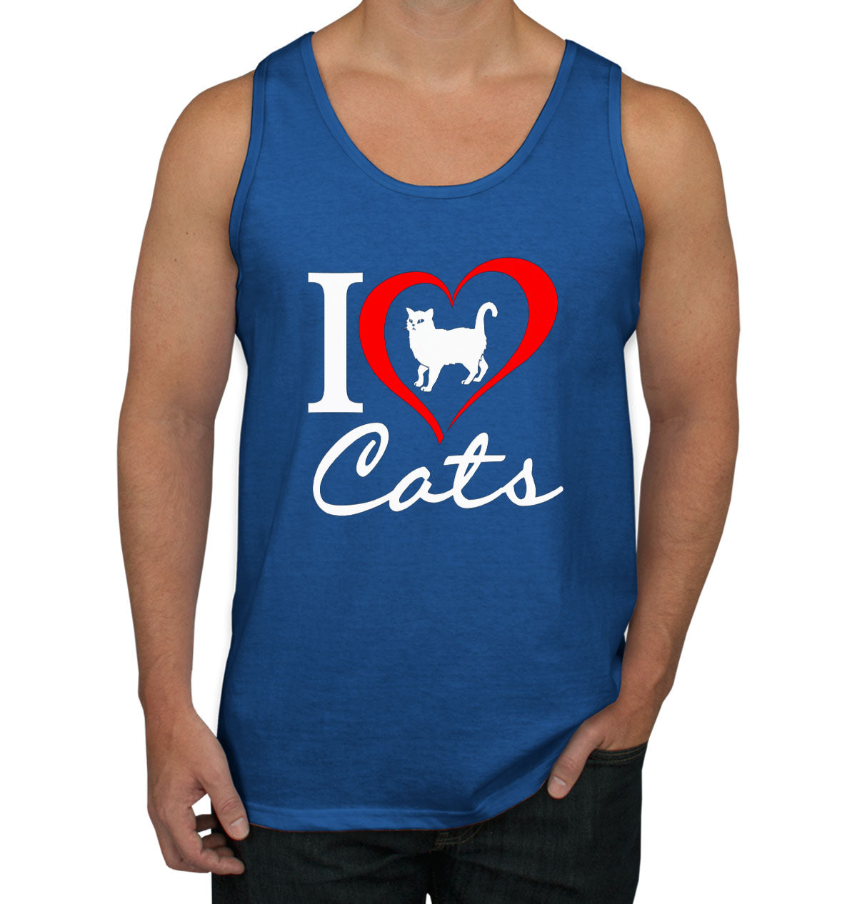 I Love Cats Men's Tank Top