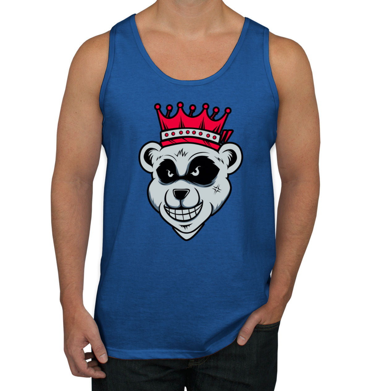 King Bear With Crown Men's Tank Top