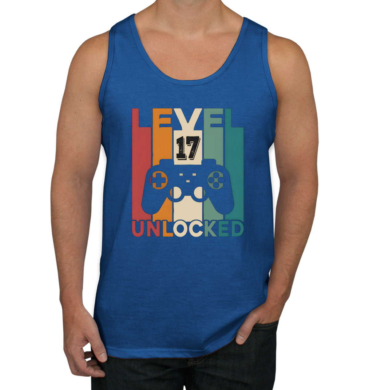 Level 17 Unlocked Gaming Birthday Men's Tank Top