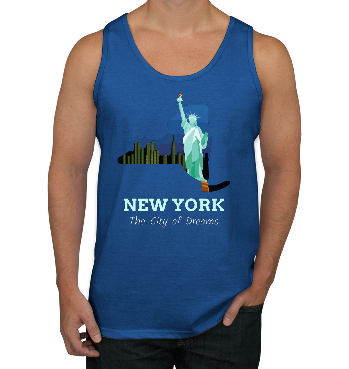 New York The City Of Dreams Men's Tank Top