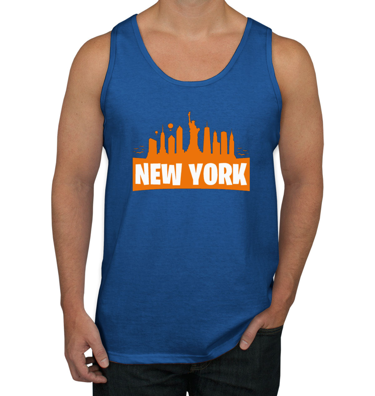 New York City Silhouette Men's Tank Top