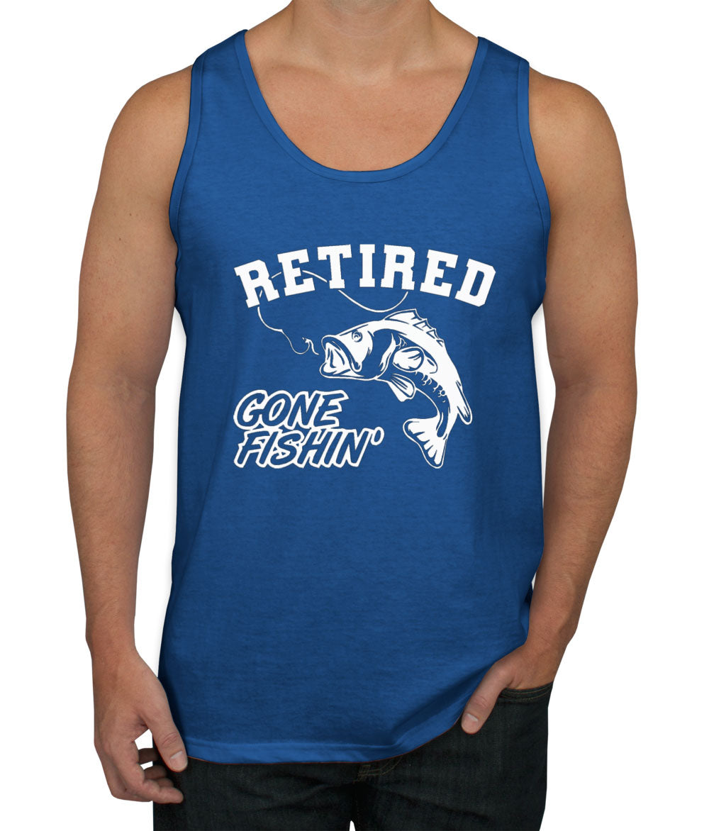 Retired, Gone Fishing Men's Tank Top