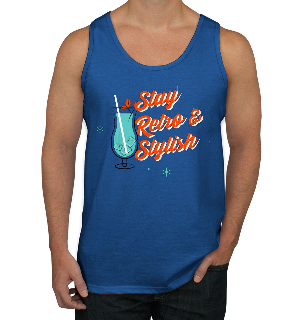 Stay Retro & Stylish Men's Tank Top