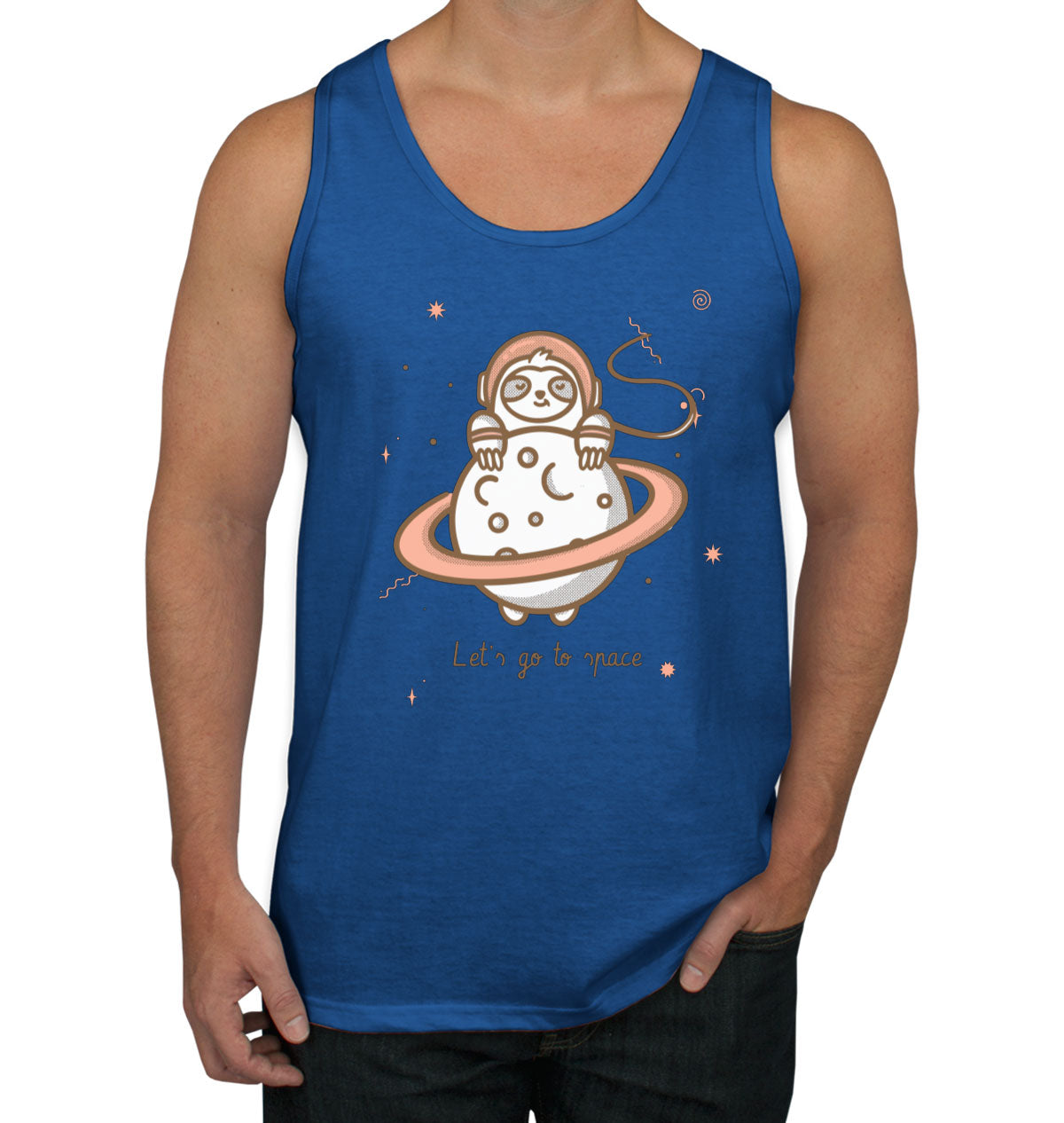 A Sloth In Space Men's Tank Top