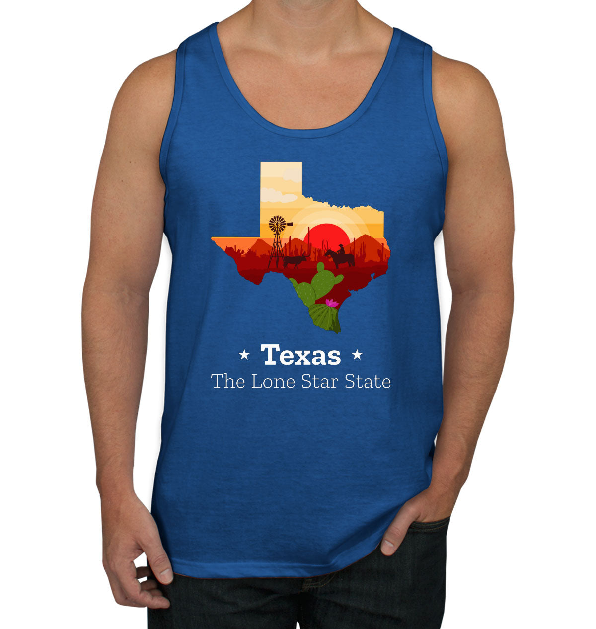 Texas The Lone Star State Men's Tank Top