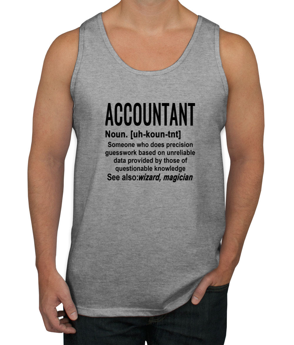 Accountant Definition Men's Tank Top