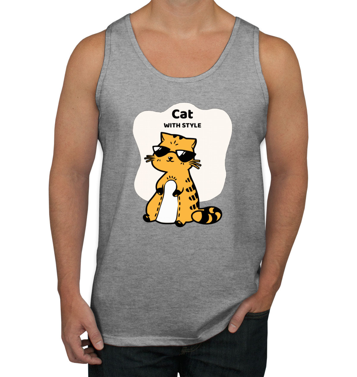 Cat With Style Men's Tank Top