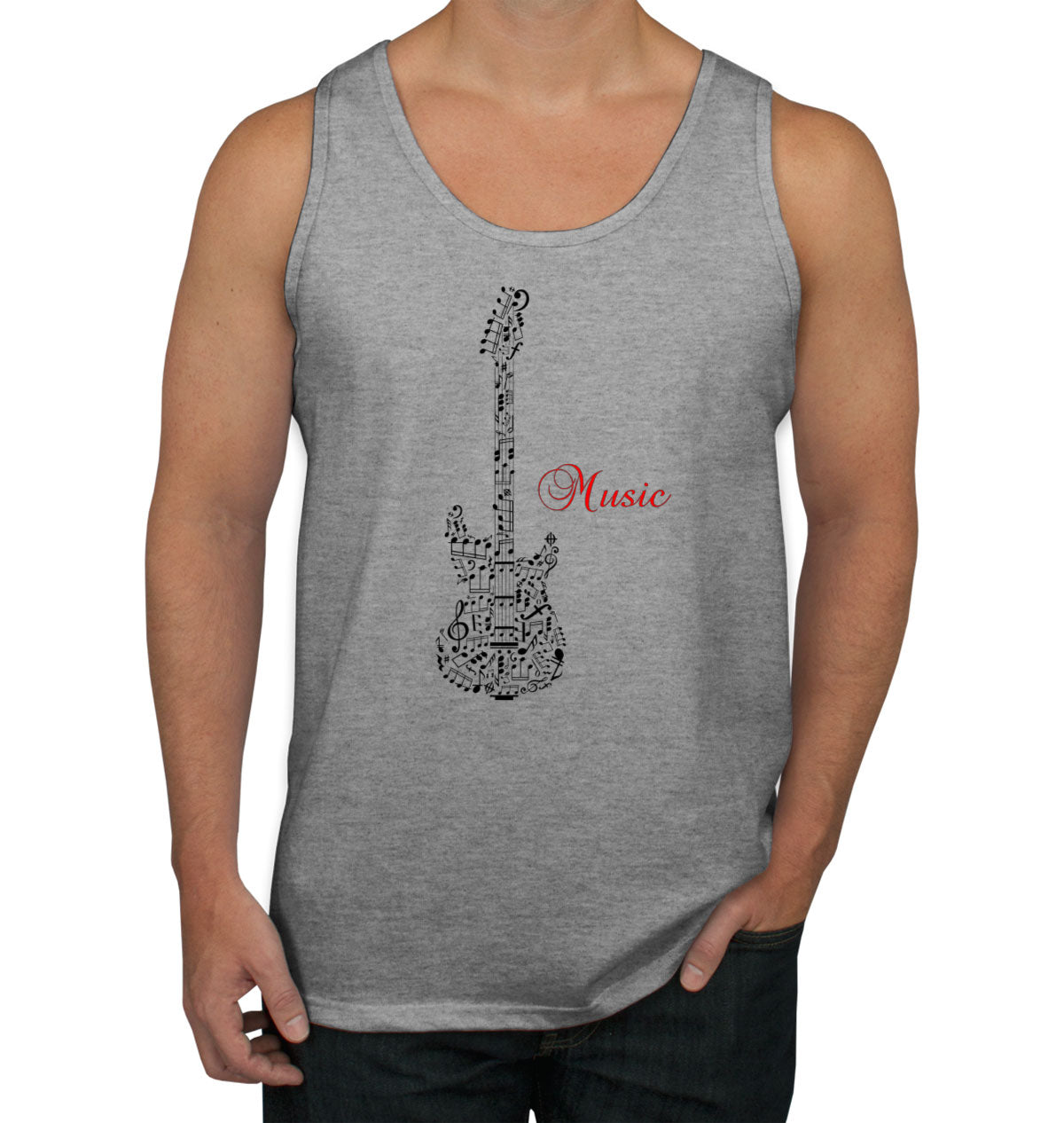 Music Guitar Men's Tank Top