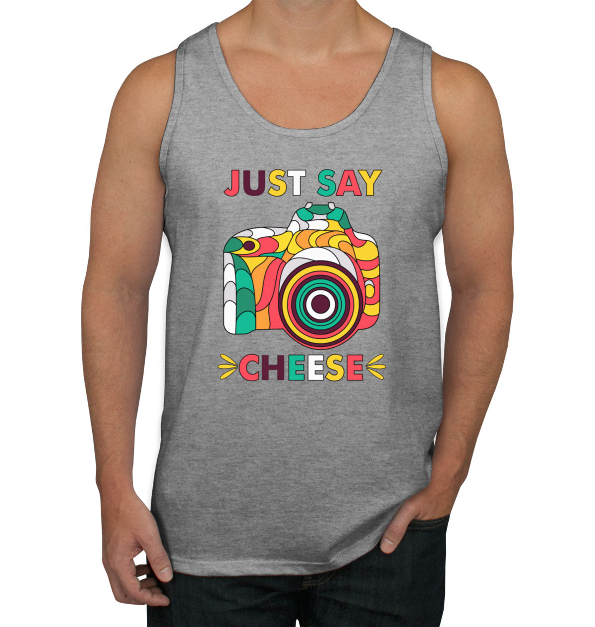 Just Say Cheese Photographer Men's Tank Top