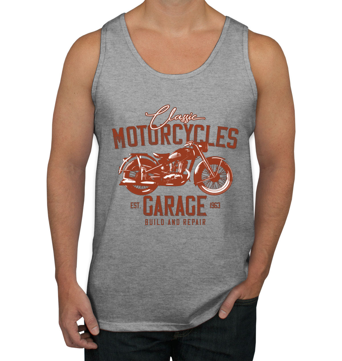 Classic Motorcycles Garage Men's Tank Top