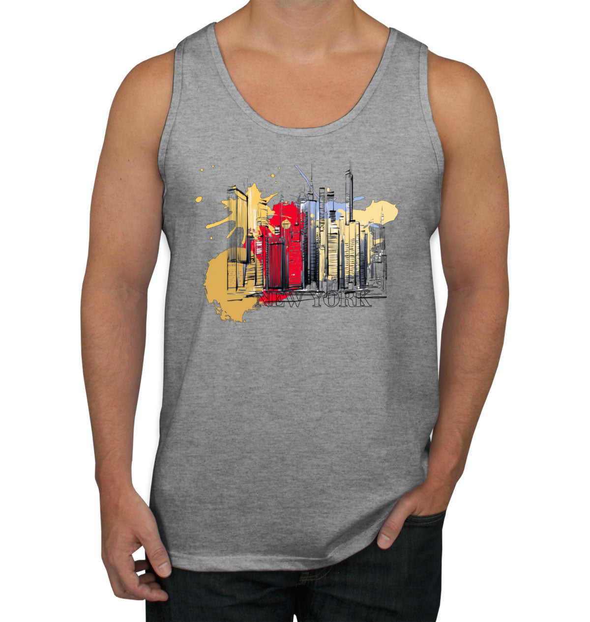 NYC New York Silhouette Men's Tank Top