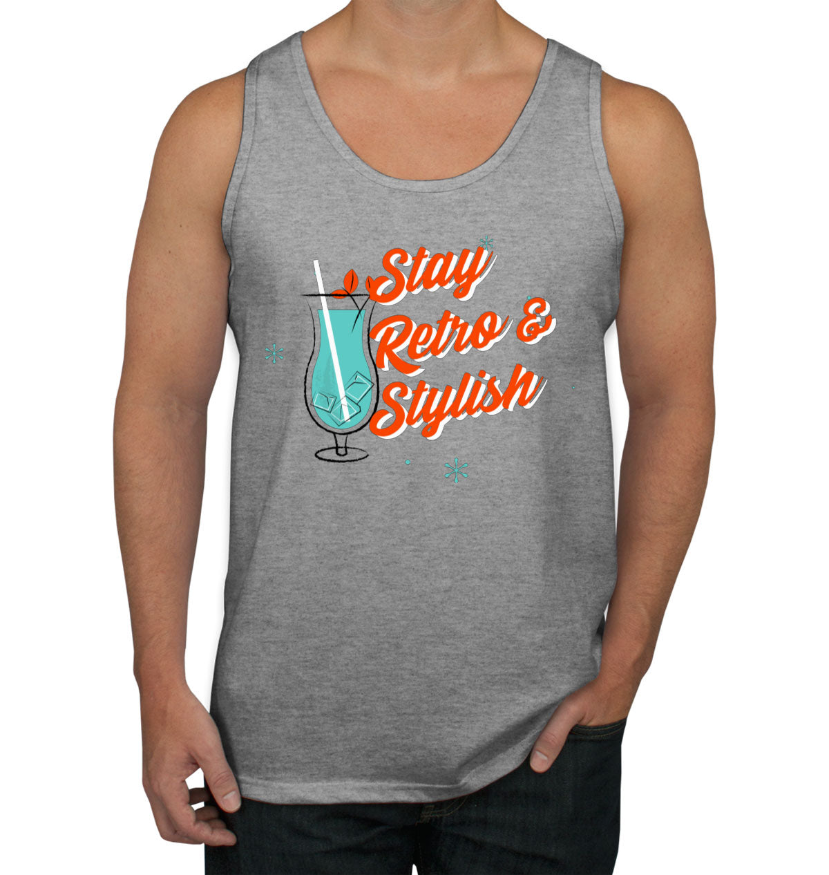 Stay Retro & Stylish Men's Tank Top