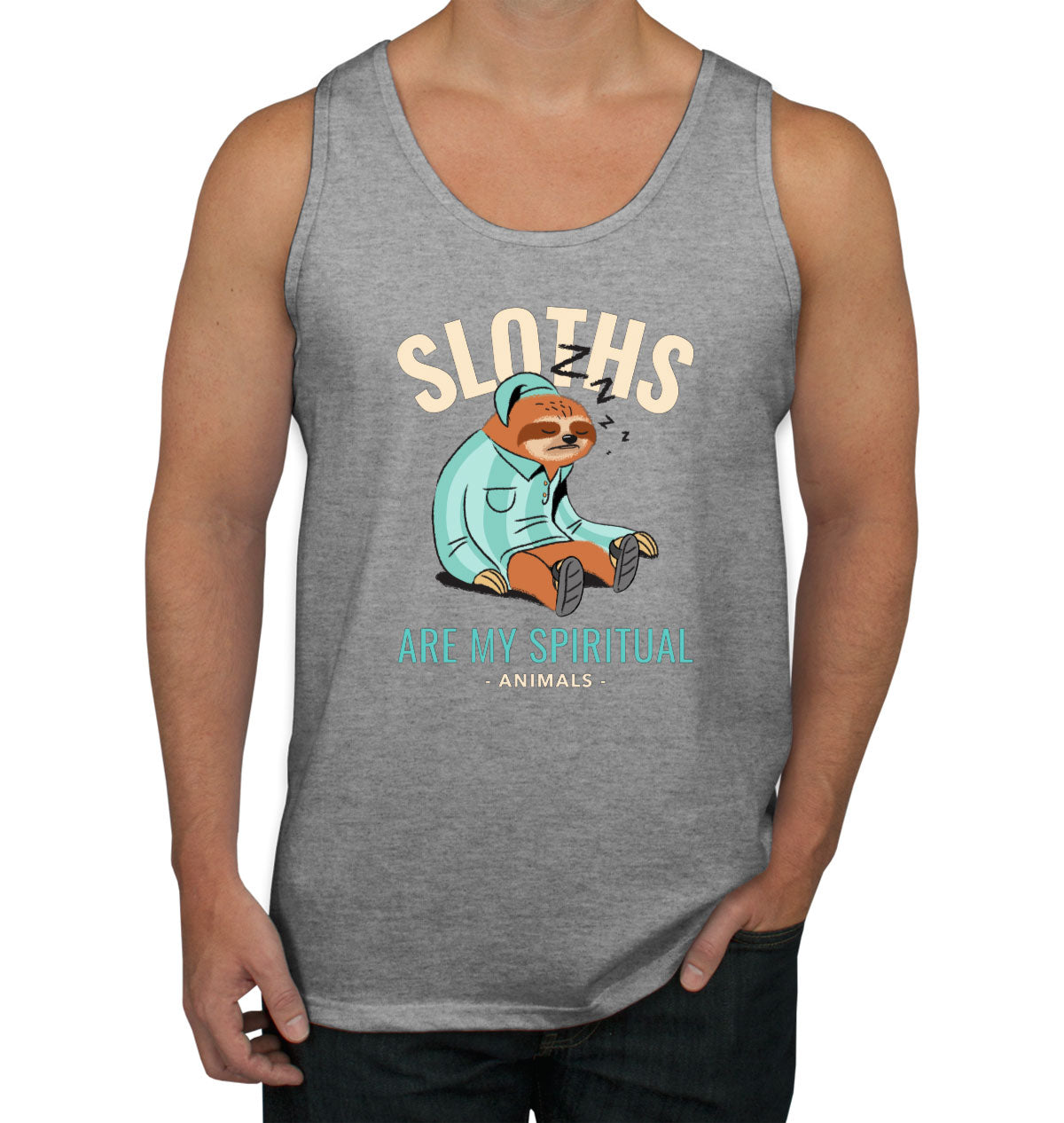 Sloths Are My Spiritual Animals Men's Tank Top